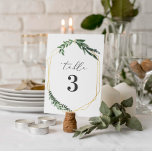 Budgeterad guld-geometrisk vattenfärgsblad bordsnummer<br><div class="desc">Budgetdjärv modern utformning med ett guld-geometriskt ram med vackert vattenfärgat lövblad. Den här eleganten är ett underbart tillägg till ett fall eller vår bröllop och innehåller alla produkter som du behöver för din speciella dag - spara datumen,  inbjudningar,  bord-planerare med mera.</div>