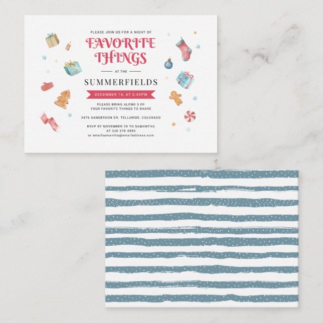 Budgeterad Helgdag för årligt familjestöd Anteckningskort (Fram/baksida)