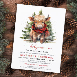 Budgeterad Heliga Kow Highland Calf Winter Baby Sh