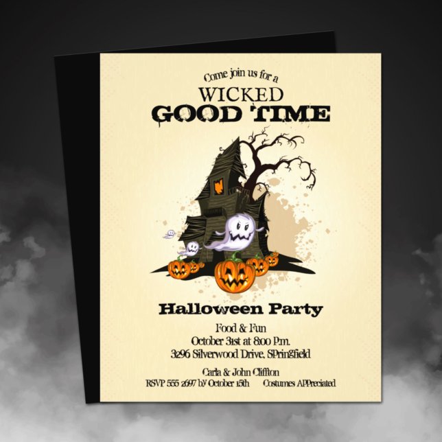 Budgeterad hemlig kammare Halloween Flygblad (Printed on affordable THIN 80 lb flyer paper - heavier paper available in our collection.)