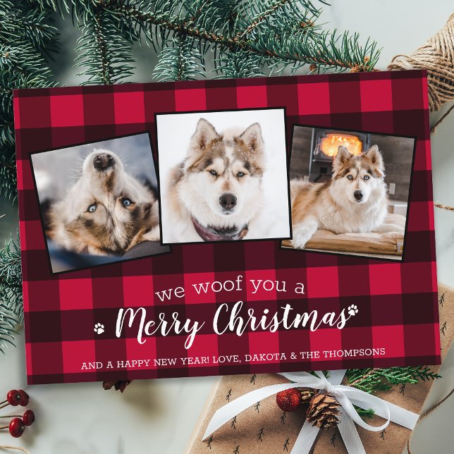 Budgeterad Hund Anpassningsbar Pet Photo Red Play- Anteckningskort (Skapare uppladdad)