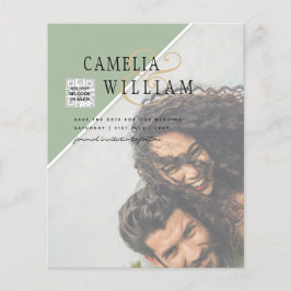 Budgeterad inbjudan till fotobröllop - blandat Fär Flygblad