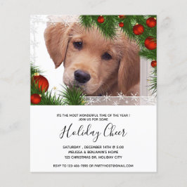 Budgeterad inbjudan till Hund för Golden Retriever