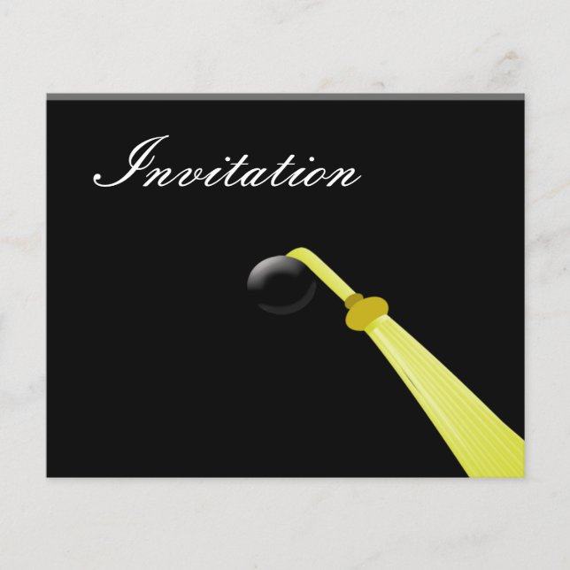 Budgeterad inbjudan till Studentfest för radhöjd (Framsida)