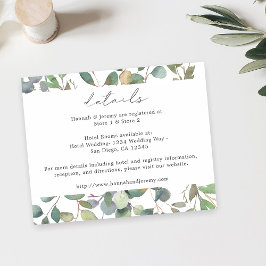 Budgeterad information om Rustik eukalyptus Flygblad