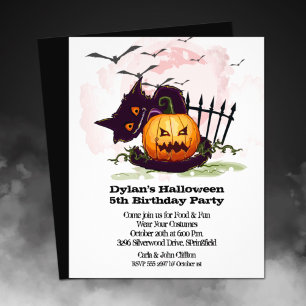 Budgeterad Jack o'Lantern Halloween Birthday Flygblad