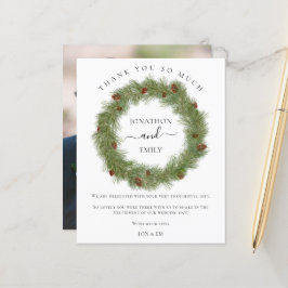 Budgeterad julfransfras Bröllop Tack