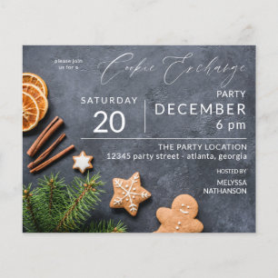 Budgeterad kakel och Orange - cookie Exchange Flygblad