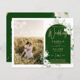 Budgeterad kod för hela Vit ros Grönt Bröllop QR