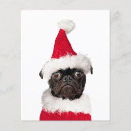 Budgeterad Kute-julpug Puppy Santa