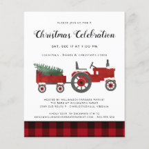 Budgeterad Land Rustik jul Party Flyer