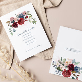 Budgeterad modern burgundisk Blommigt - Rustik spa Flygblad