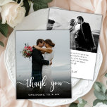 Budgeterad modern Fullt Photo Bröllop Tack Flyer<br><div class="desc">Budget Modern Script Bröllop 1 Photo Tack-personlig till ett överkomligt pris för lågbudgetflygare. Modern Snyggt bröllop tackar dig för att du pappert en mall med ett framfoto av fullt med textöverlägg av "Tack"-skript i ett handskrivet typografteckensnitt i vitt färg på bild. Vid säkerhetskopiering med ett vågrät foto och din tackmeddelandemall....</div>