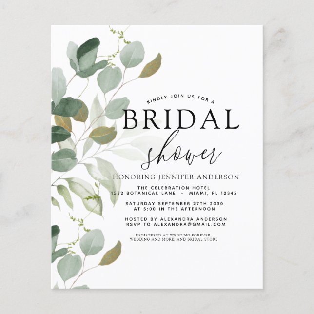 Budgeterad Möhippa Greenery Eucalyptus (Framsida)