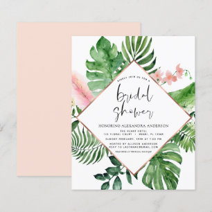 Budgeterad Möhippa Tropical Handflatan Watercolor