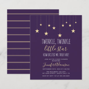 Budgeterad Mörk Lila Twinkle Little Star Baby Show