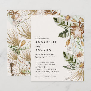 Budgeterad naturlig bohemisk botanisk modern elega