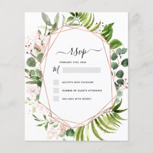 Budgeterad OSA Eucalyptus Greenery Geometric Elega Flygblad
