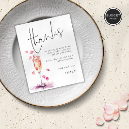 Budgeterad Petals Prosecco Glass Möhippa tack