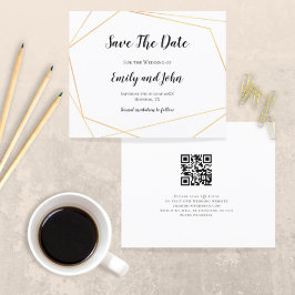 Budgeterad QR-kod Enkel geometrisk Guld-spara datu