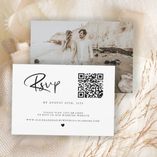 Budgeterad QR-kodsfotosvartvitt, OSA kort