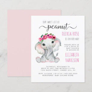 Budgeterad Rosa Elephant Drive by Flicka Shower