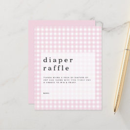 Budgeterad Rosa Gingham Diaper Raffle-hölje