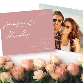 Budgeterad  Rosa - Kalligrafi - foto Bröllop V2