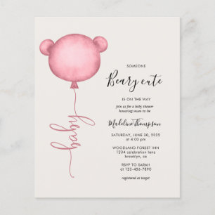 Budgeterad Rosa någon Beary Cute Balloon Baby Show