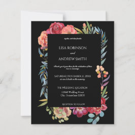 Budgeterad Rosa och plommontropisk Blommigt V1 Brö