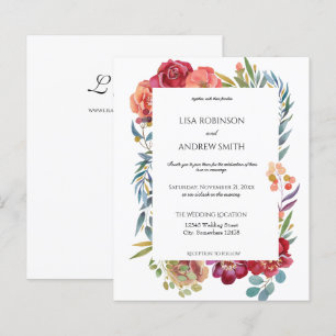Budgeterad Rosa och plommontropisk Blommigt Vit 1