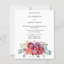 Budgeterad Rosa och plommontropisk Blommigt Vita 2