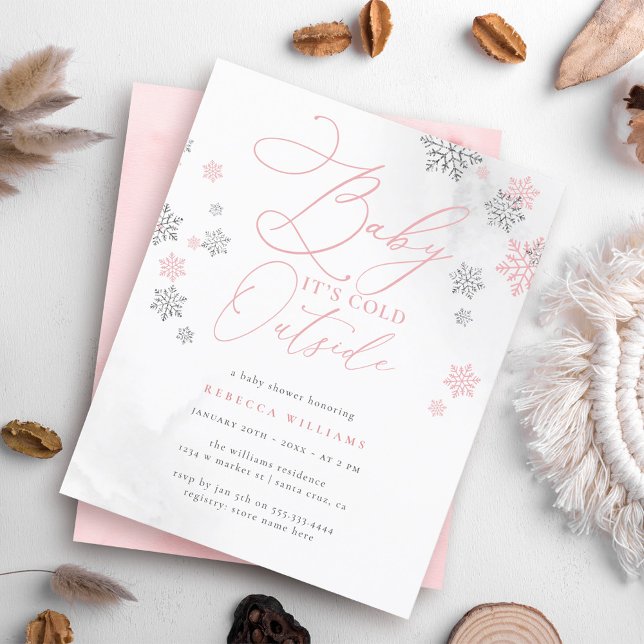 Budgeterad Rosa och Silver Snowflake Winter Baby S (Skapare uppladdad)