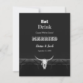 Budgeterad Rustic Black Eat Drink Married Bull Sku