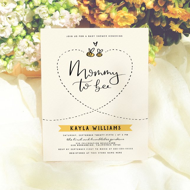 Budgeterad Rustic Mamma till Bee Baby Shower (Skapare uppladdad)