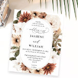 Budgeterad Rustic Neutralt Boho Blommigt Bröllop Flygblad<br><div class="desc">****** MATTEN PAPPER ÄR TUNG. UPPGRADERA FÖR EN PAPPER. INGA ENVELOPES INGÅR. KONTROLLERA LÄNKEN NEDAN FÖR KORT LAGRAR, TEKNIKKORT. KORT LAGRAR HAR TEKNIKKORT ETT ALTERNATIV FÖR ENVELOPES ELLER INKLUDERAR DEM******** Inga kuvert, papper flygblad. Spara pengar på formella inbjudningar med denna lilla inbjudan. Hämta redot till dina gäster till bröllop med...</div>