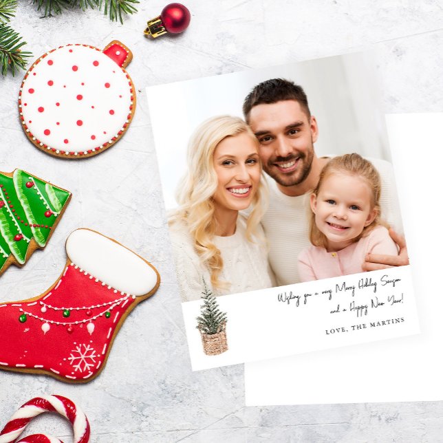 Budgeterad, Rustic Winter Träd V Note Photo Helgda (Skapare uppladdad)