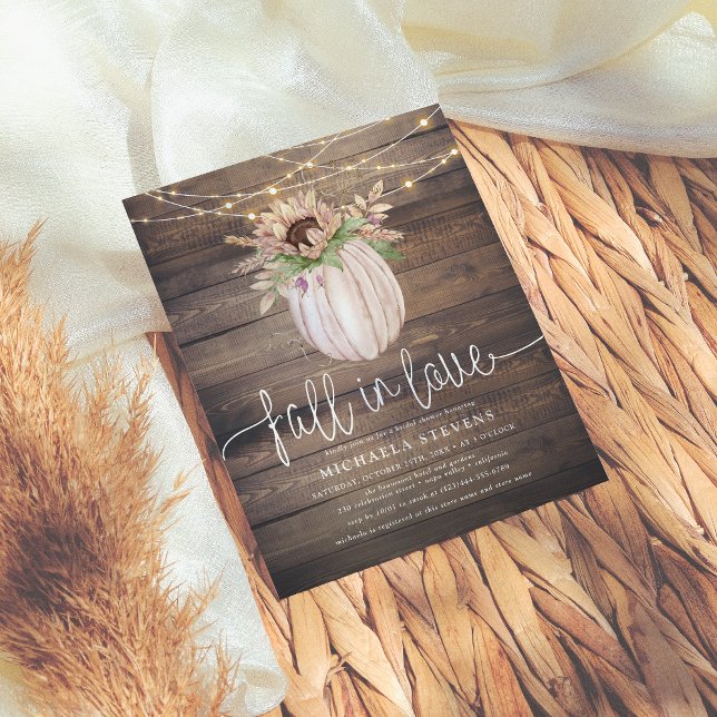 Budgeterad Rustik Pumpkin Fall i Kärlek Möhippa (Skapare uppladdad)