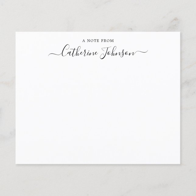 Budgeterad skriptkalligrafi - anteckning från ante (Framsida)