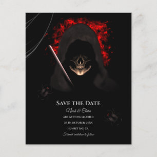 Budgeterad Skull-mörk moody gotisk hallobröllop