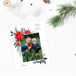 Budgeterad Snöflingor Light & Photo (s) Helgdag - Flygblad
