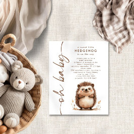 Budgeterad söt liten Hedgehog Oh Baby Shower Inbju
