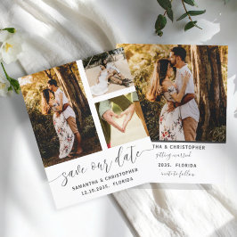 Budgeterad Spara vårt svartvitt 3-foto för datum