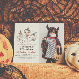 Budgeterad Spooktacular Halloween Photo Födelsedag