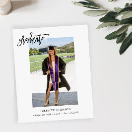 Budgeterad Student-kalligrafi 2 V fotomeddelande Flygblad