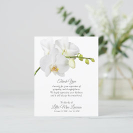 Budgeterad Tack för Orchid-begravning