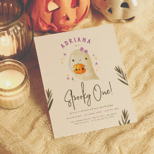 Budgeterad taloky en flicka Halloween första födel