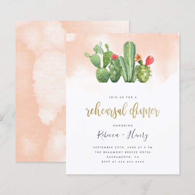 Budgeterad  vattenfärg och aktuarieferensmatare (Fram/baksida)