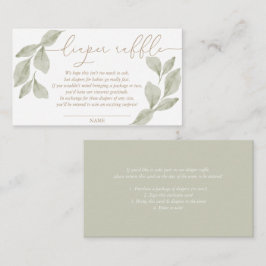 Budgeterad vattenfärgsbläddring för eukalyptus tilläggskort