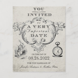 Budgeterad Vintage Alice i Wonderland Bröllop